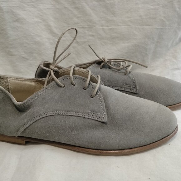 Genuine Leather Suede Oxford Flats, Handmade in Turkey NWOT - Picture 3 of 9